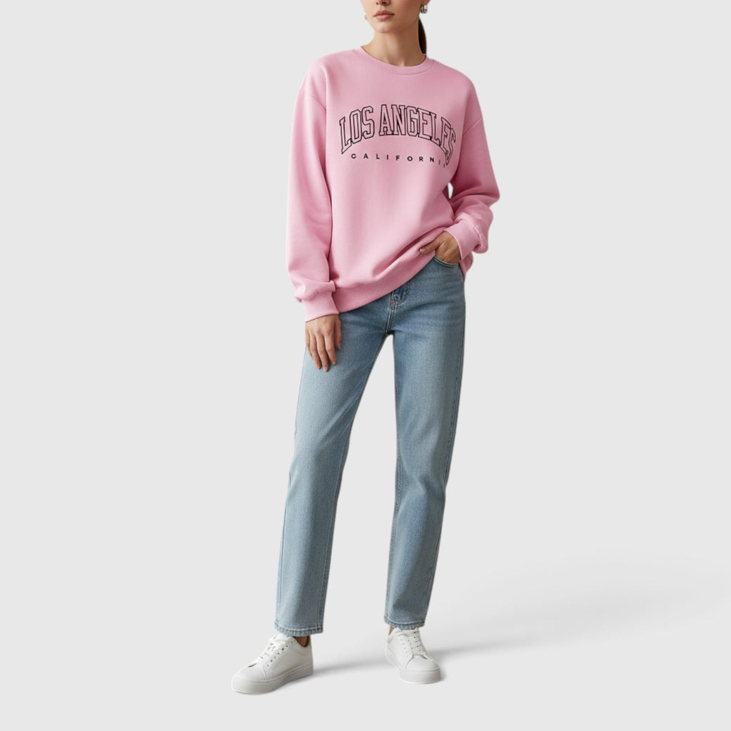Marina | Women's Oversized Sweater – Casual Crew Neck Everyday Sweatshirt
