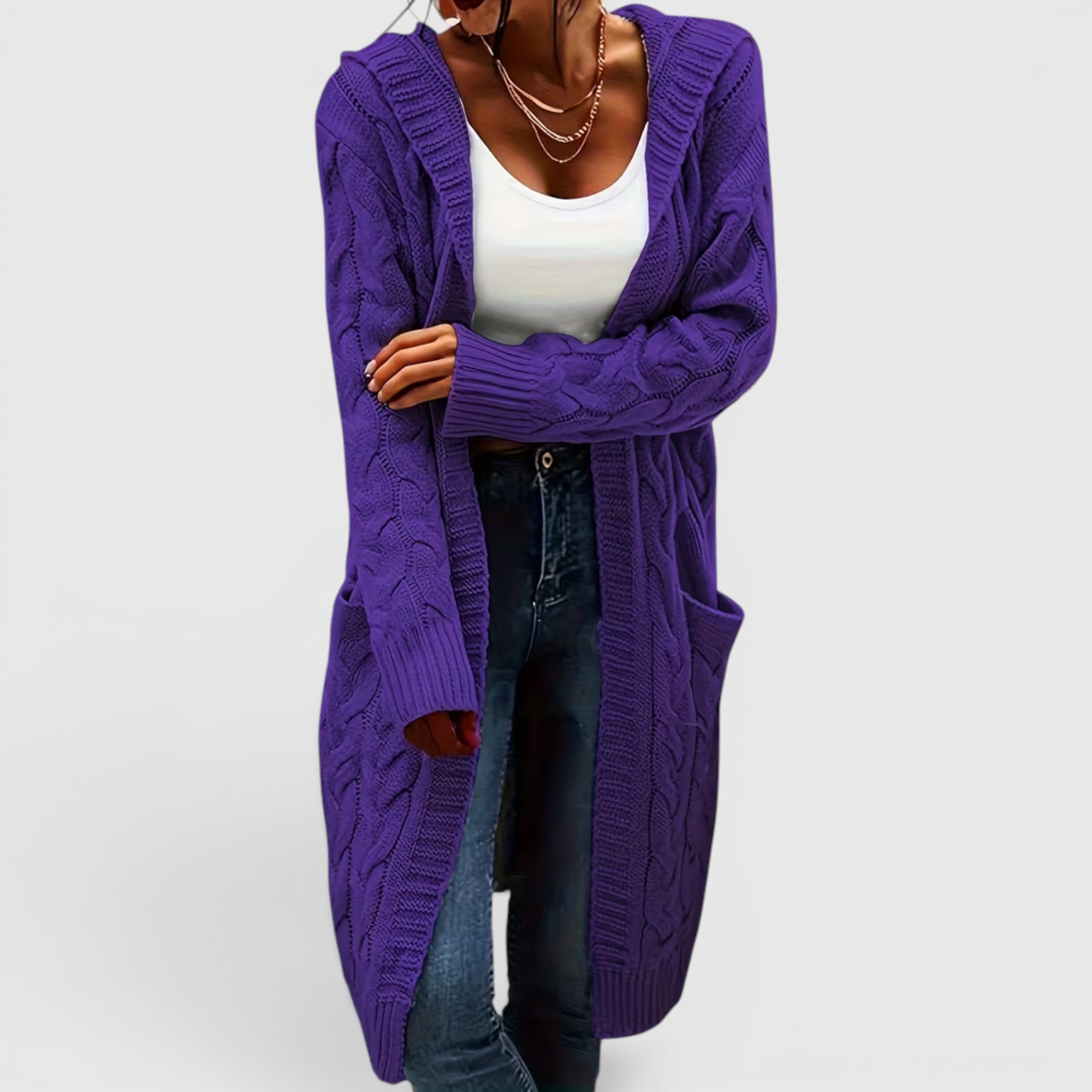 Ellmont London | Women's Breathable Casual Office Long Sweater