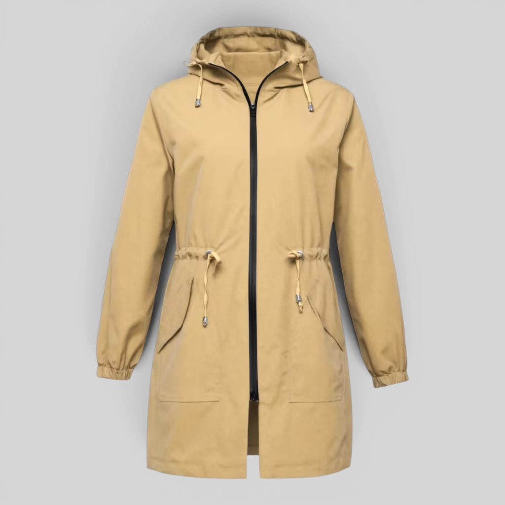 Ellmont London | Women's Waterproof Trench Coat Full Zip Outdoor Rain Jacket