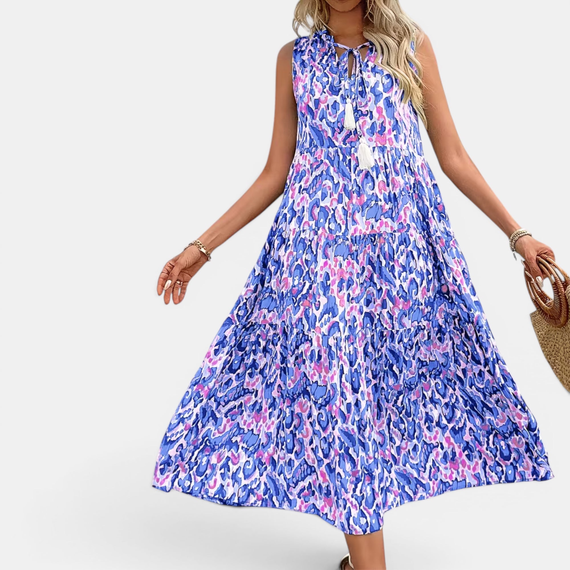 Ellmont London | Women's Lightweight Sleeveless Boho Dress for Summer