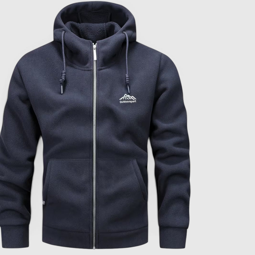 Leo | Men's Fleece Hoodie Jacket – Thick Winter Casual Hoodie