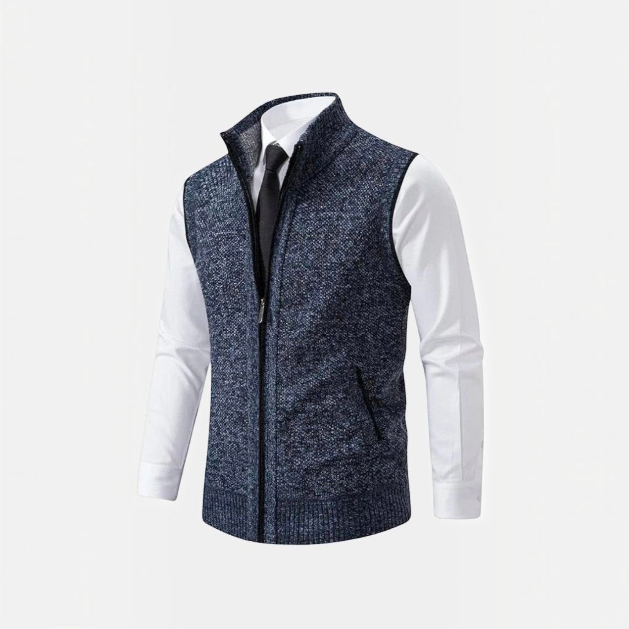 Ellmont London | Sweater Vest Men's Lightweight Full Zip Layering Vest