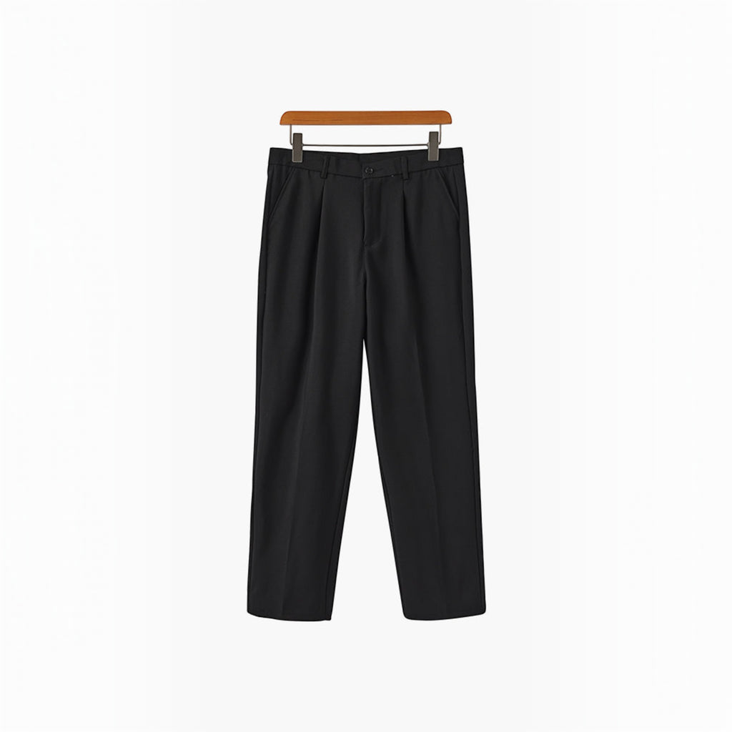 Ellmont London | Men's Relaxed Fit Cotton Blend Trousers with Side Pockets