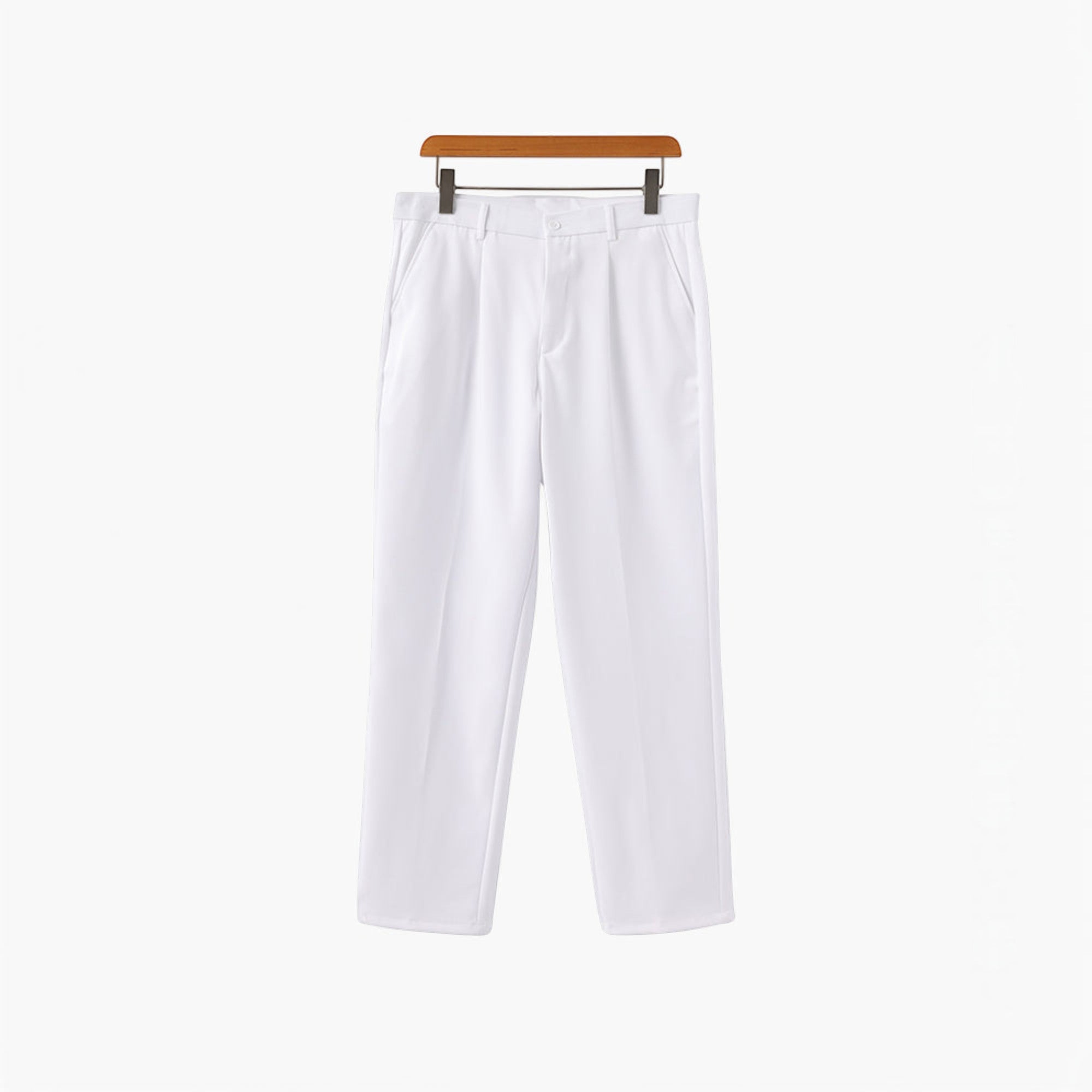 Ellmont London | Men's Relaxed Fit Cotton Blend Trousers with Side Pockets