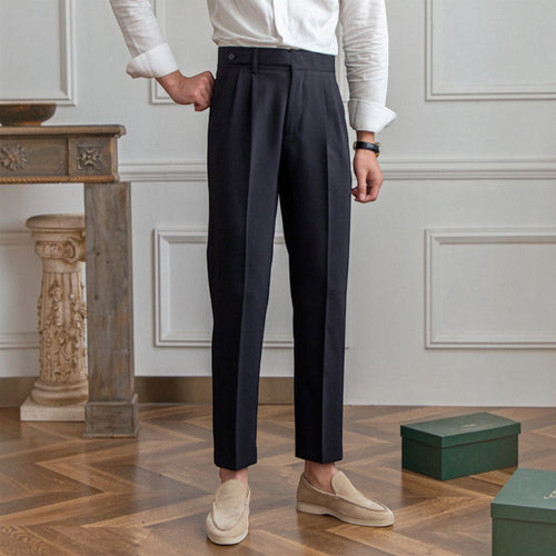 Ellmont London | Men Tailored Dress Pants – High Waist Everyday Trousers