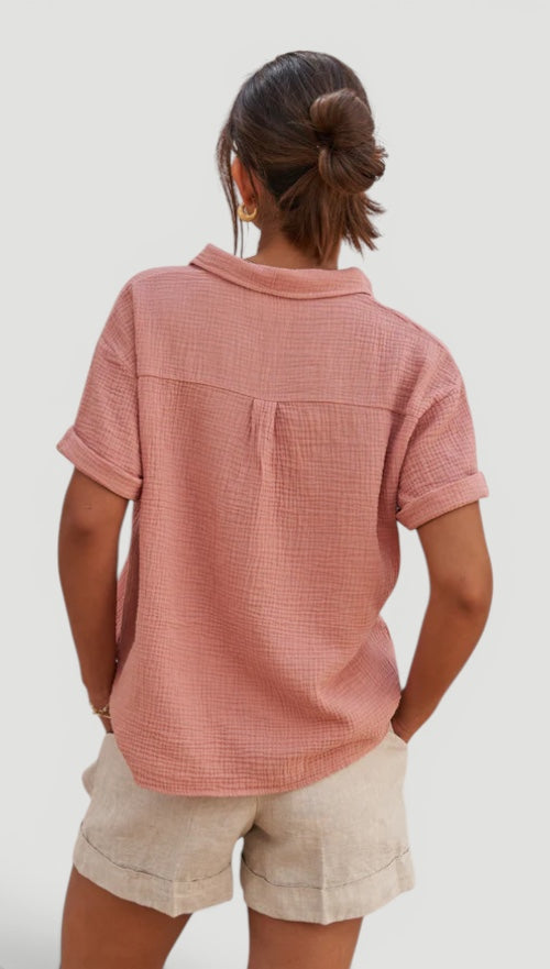 Ellmont London | Women’s Easy Care Cotton Care Cotton Summer Blouse