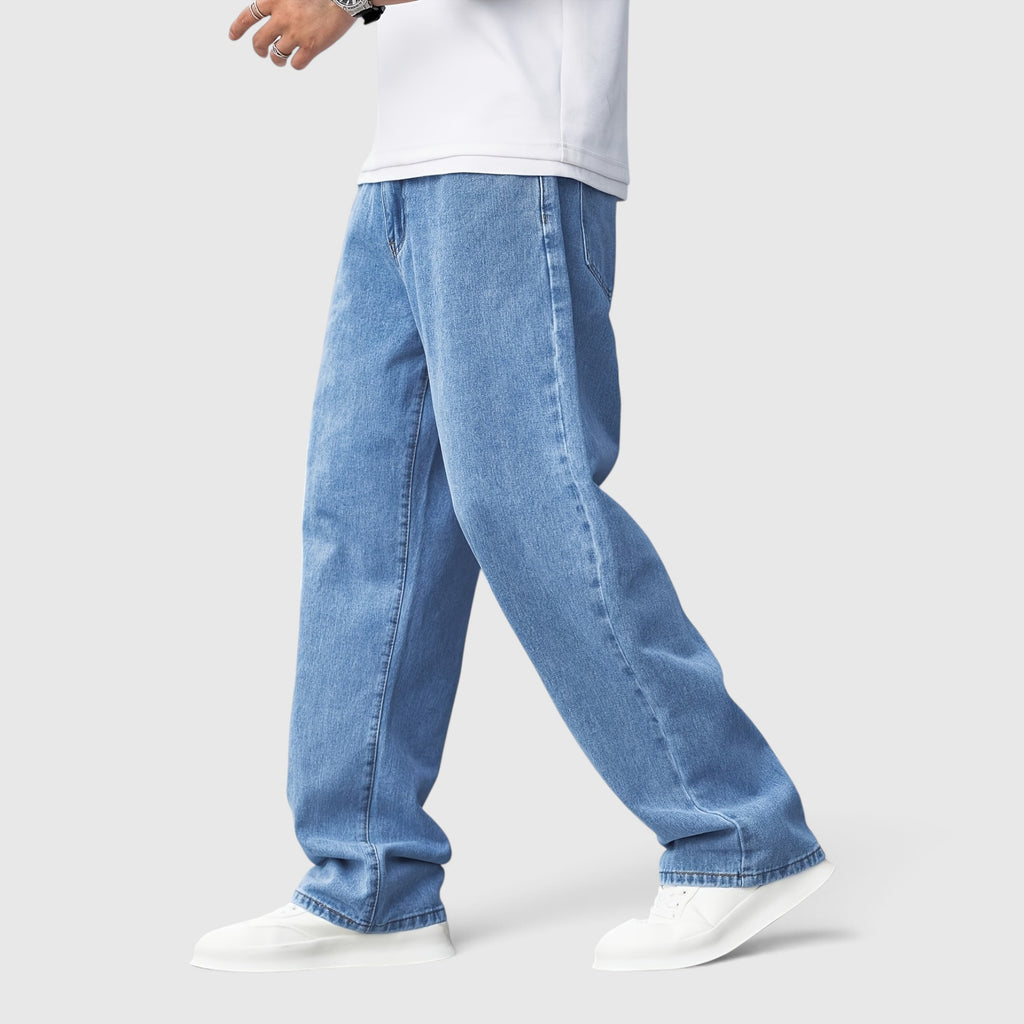 Jack | Men's Baggy Denim Jeans Wide-Leg Regular Fit Trousers