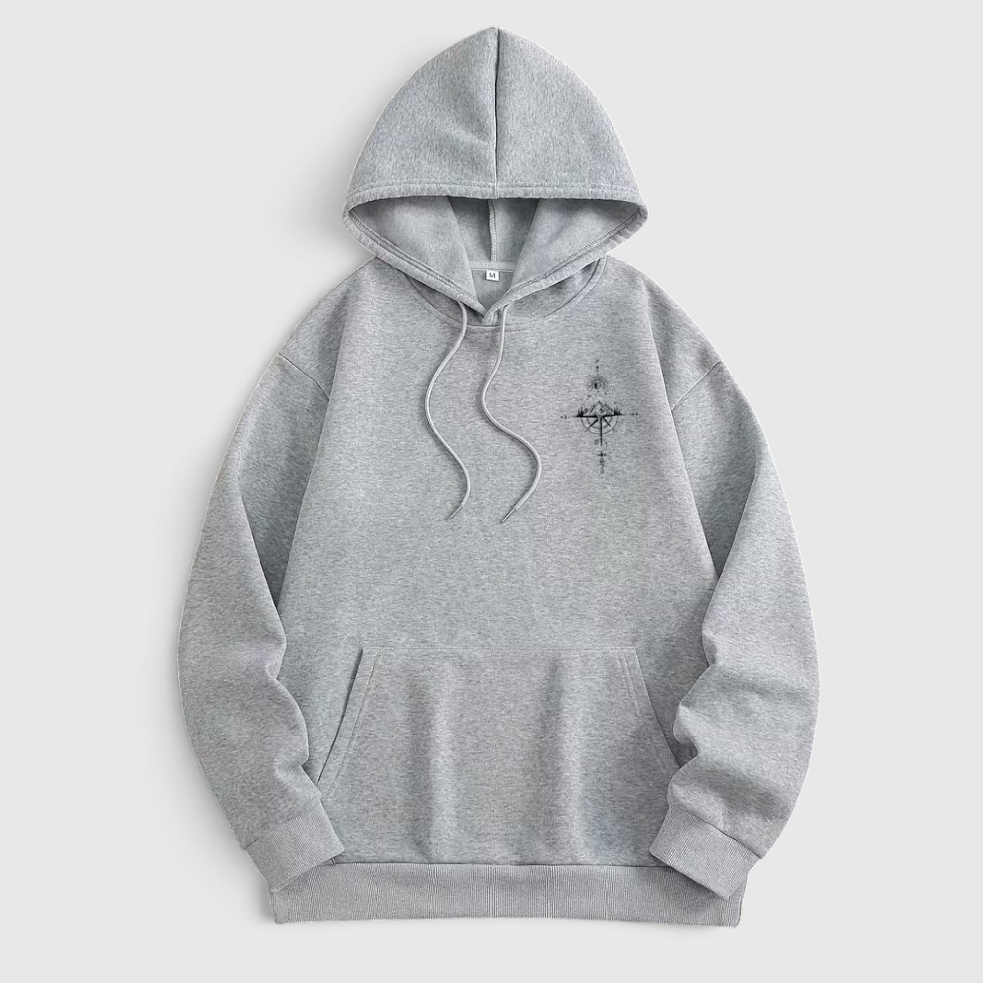 James | Men's Fleece Loose Hoodie – Warm Galaxy Print Pullover