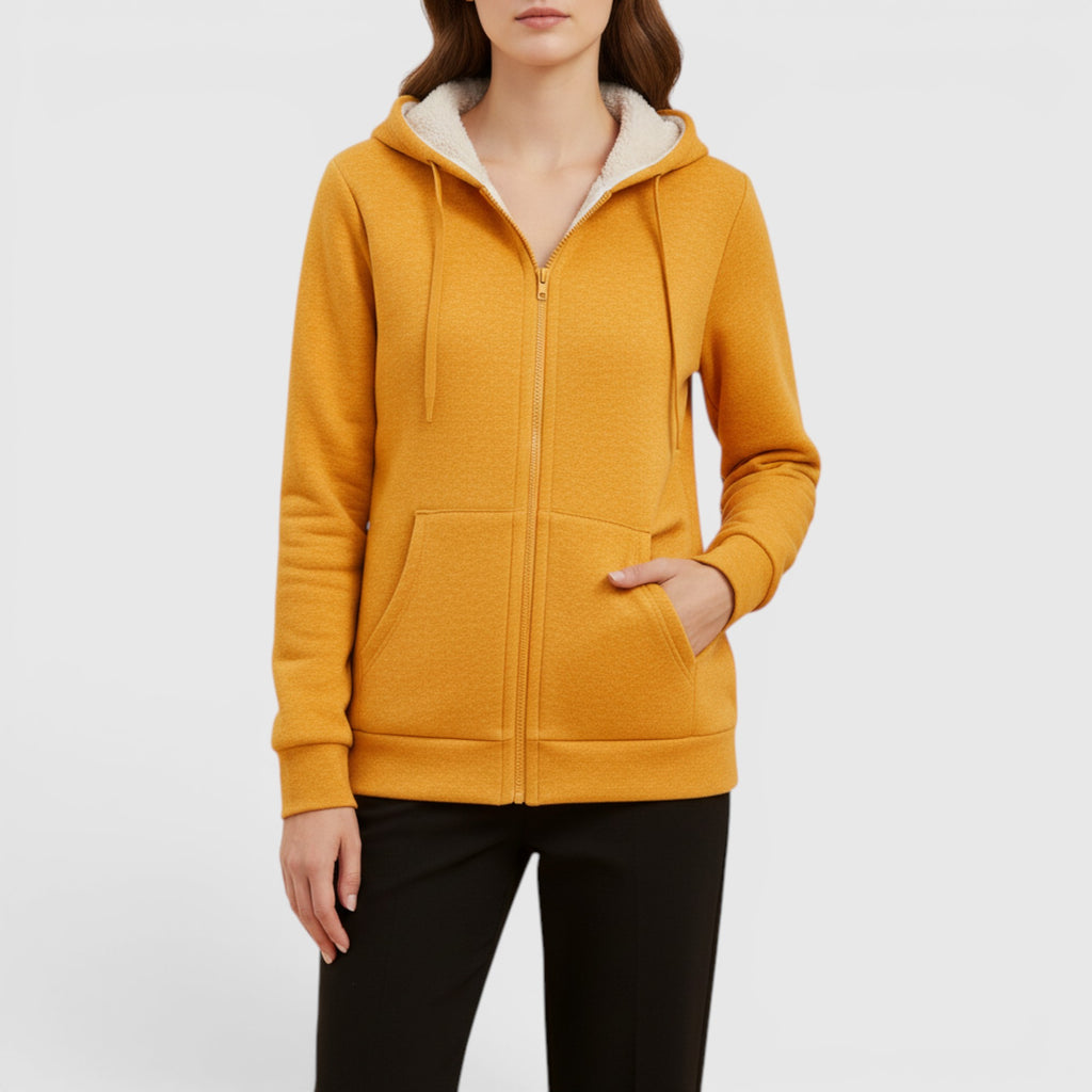 Ellmont London | Women's Hooded Lined Hoodie Everyday Warm Casual Jacket
