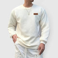 Nathan | Men's Casual Jacquard Sweatshirt – Long Sleeve Crew Neck Sweater