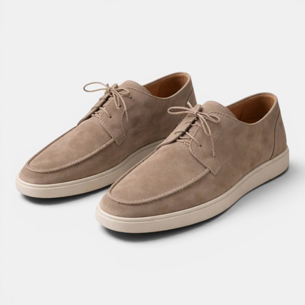 Ellmont London | Men's Leather Look Classic Lace-Up Summer Loafers