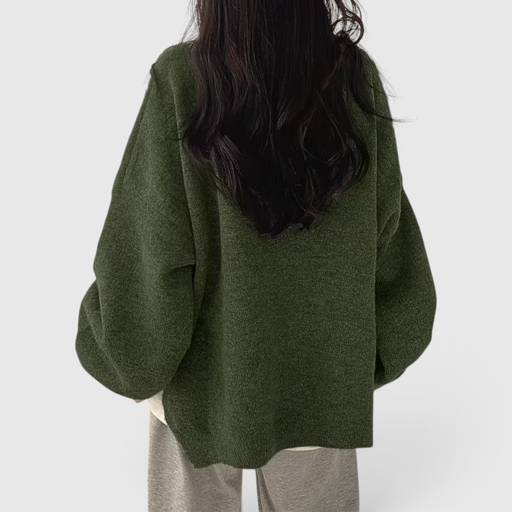 Iris | Women's Crewneck Sweater Long Sleeve Casual Knit Fall Winter Top