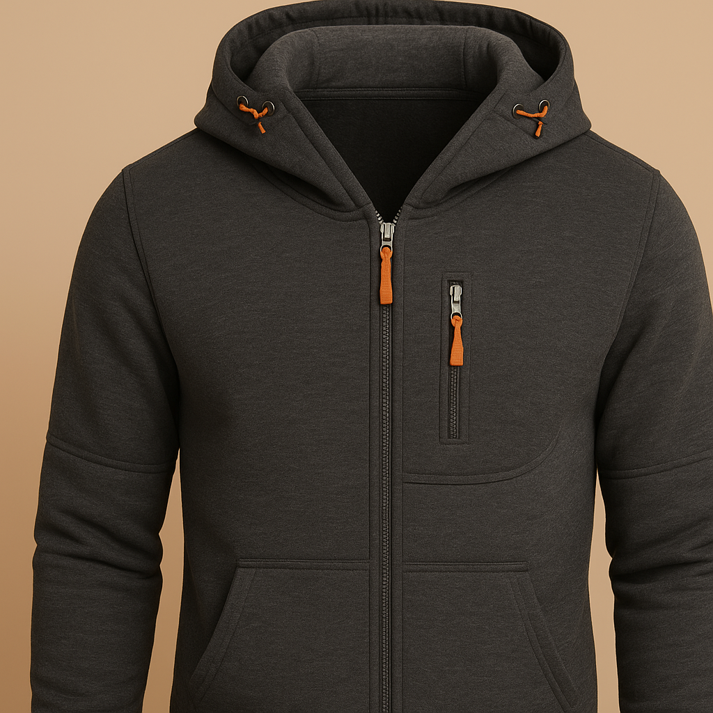 Jack | H.D Drax Hoodie - Dark Grey detail
