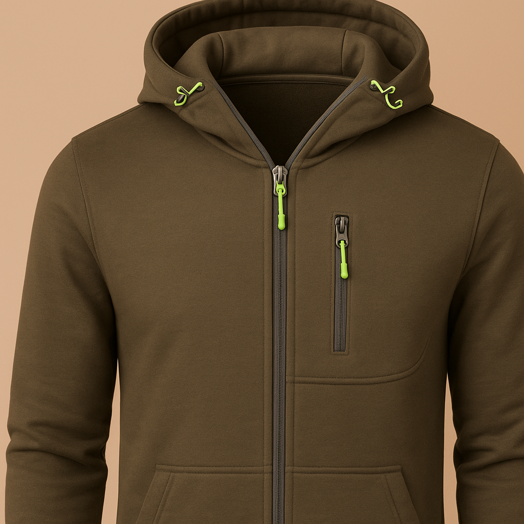 Jack | H.D Drax Hoodie - Green detail