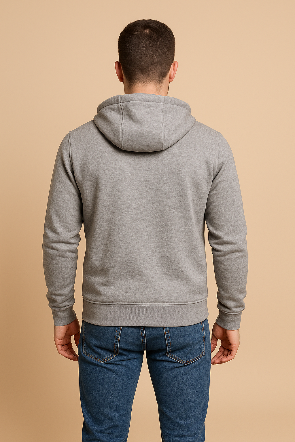 Jack | H.D Drax Hoodie - Light Grey back