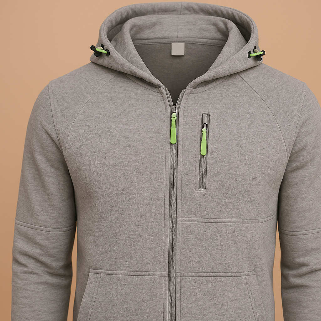 Jack | H.D Drax Hoodie - Light Grey detail