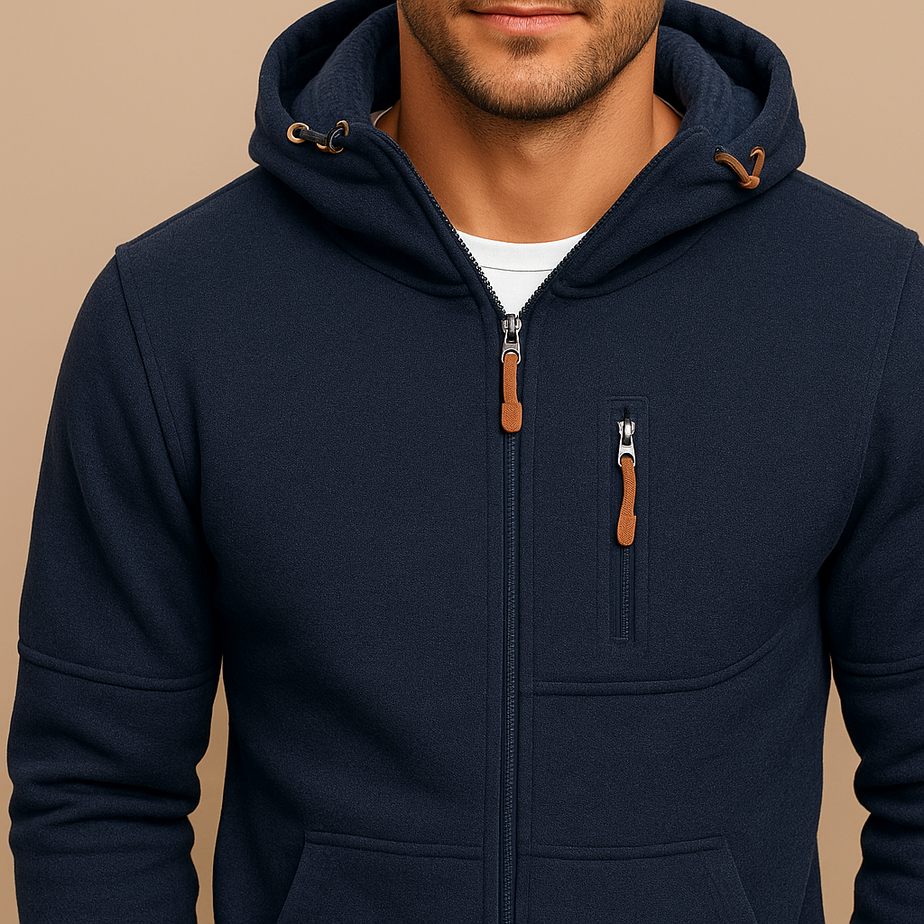 Jack | H.D Drax Hoodie - Navy detail