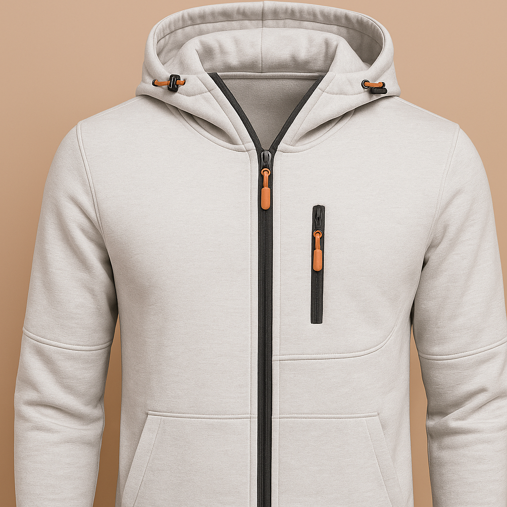 Jack | H.D Drax Hoodie - White detail