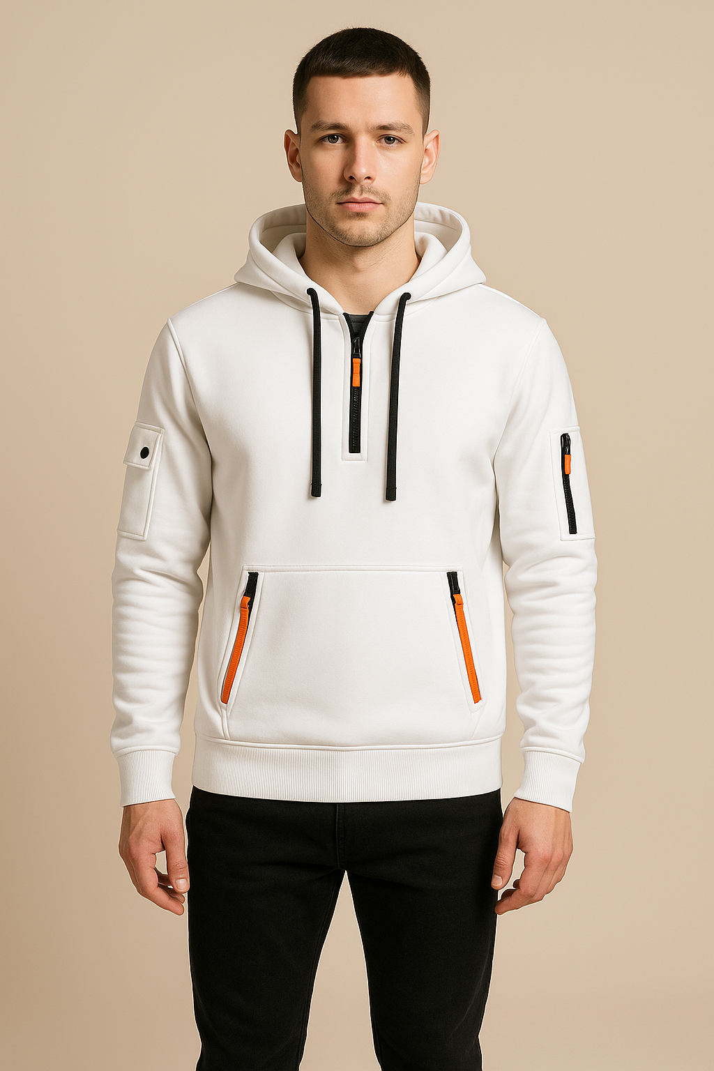 George | H.D Artemis Hoodie - White