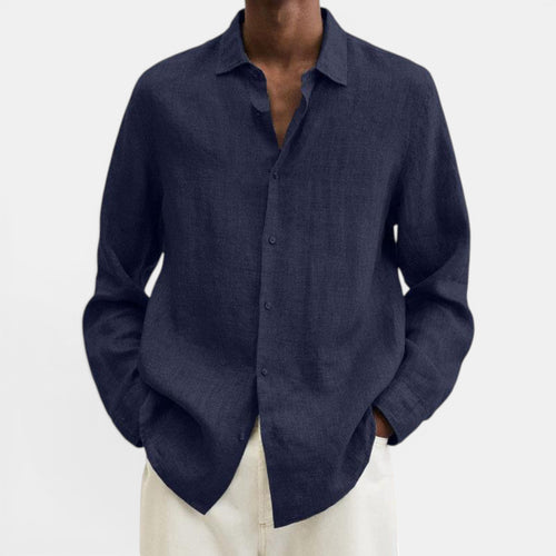 Ben | Men's Lightweight Linen Breathable Button Up Shirt