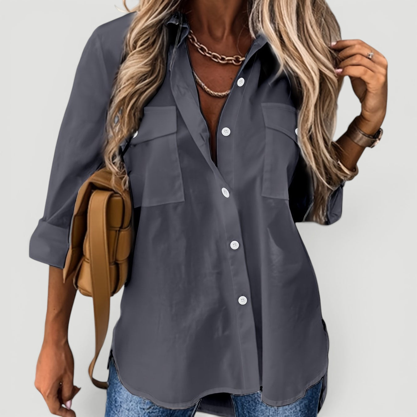 Ellmont London | Women’s Button Blouse Comfortable Daily Wear