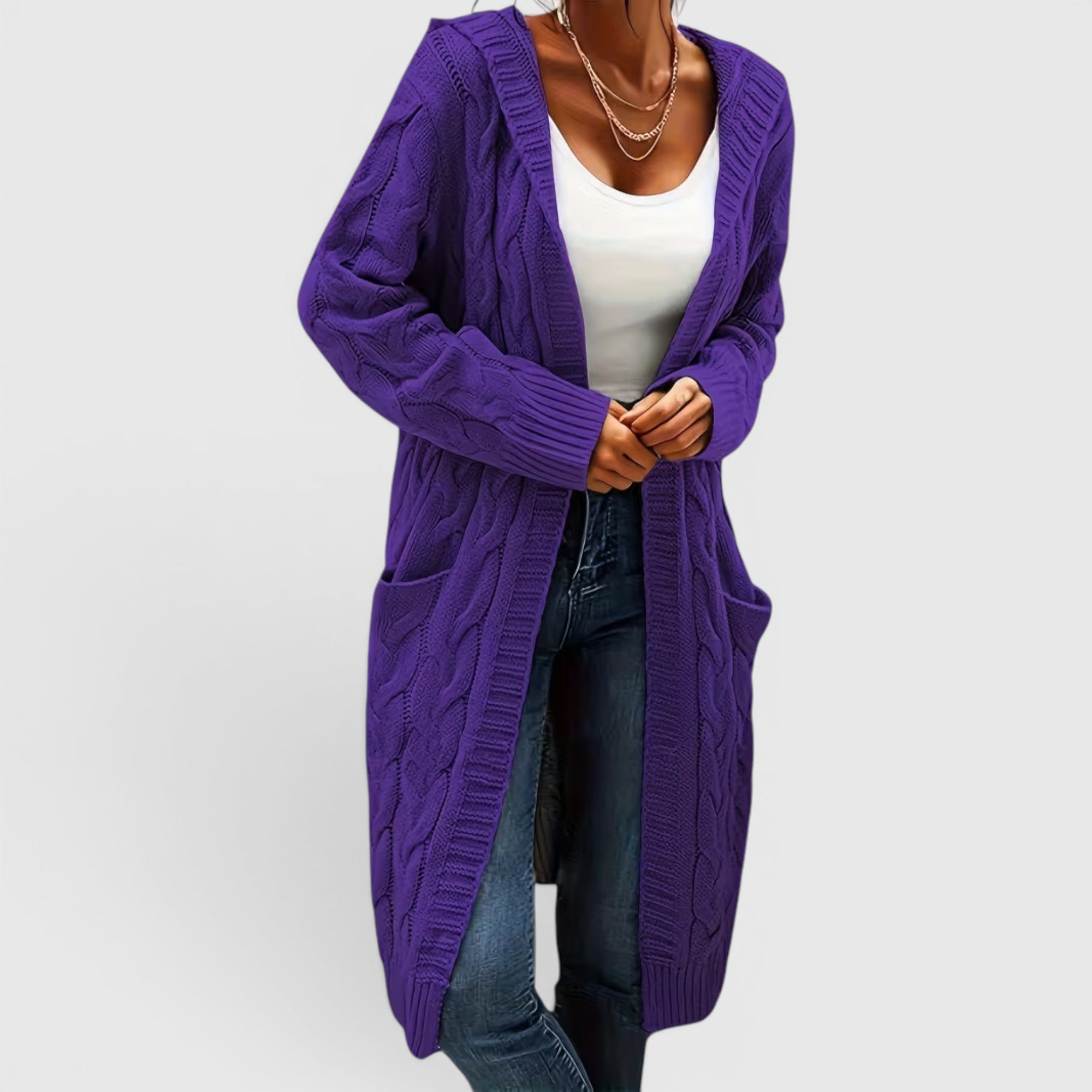Ellmont London | Women's Breathable Casual Office Long Sweater