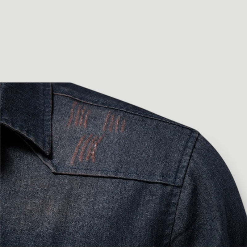 Ellmont London | Men’s Button-Up Denim Shirt for Everyday Wear With Pockets