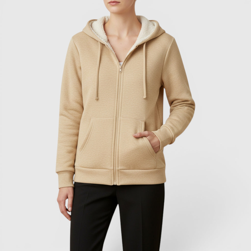 Ellmont London | Women's Hooded Lined Hoodie Everyday Warm Casual Jacket