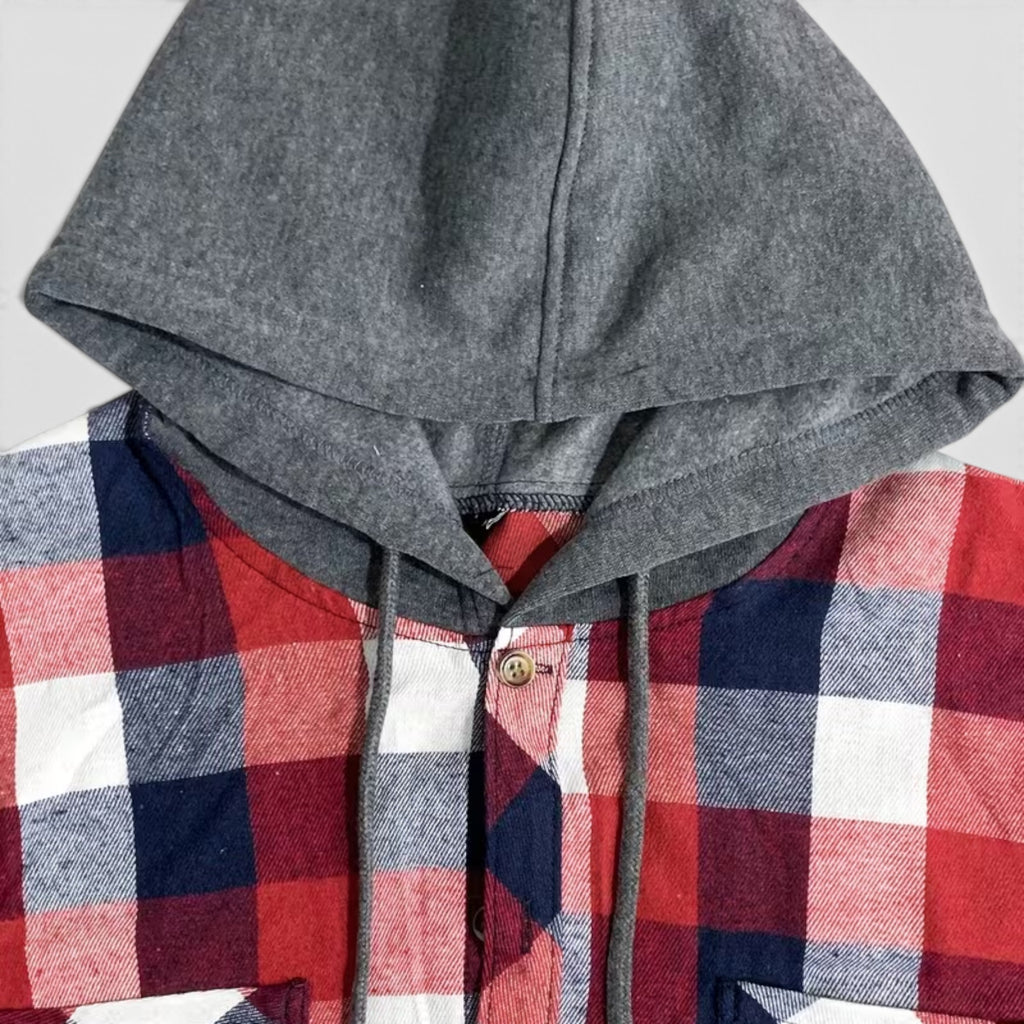 Nicholas | Men's Hooded Flannel Shirt Jacket – Everyday Plaid Layer