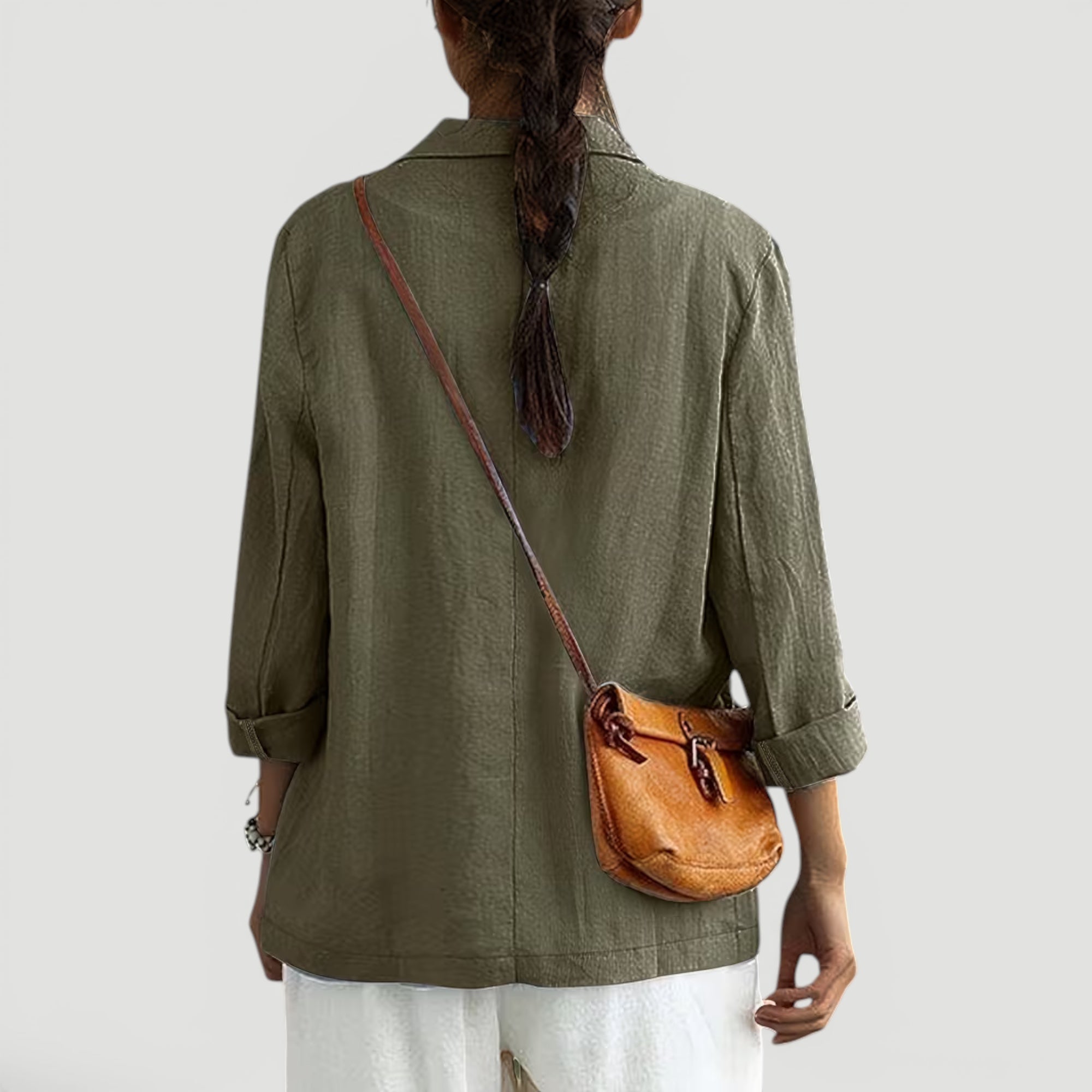 Ellmont London | Women's Summer 2 Button Blazer Jacket with Pockets