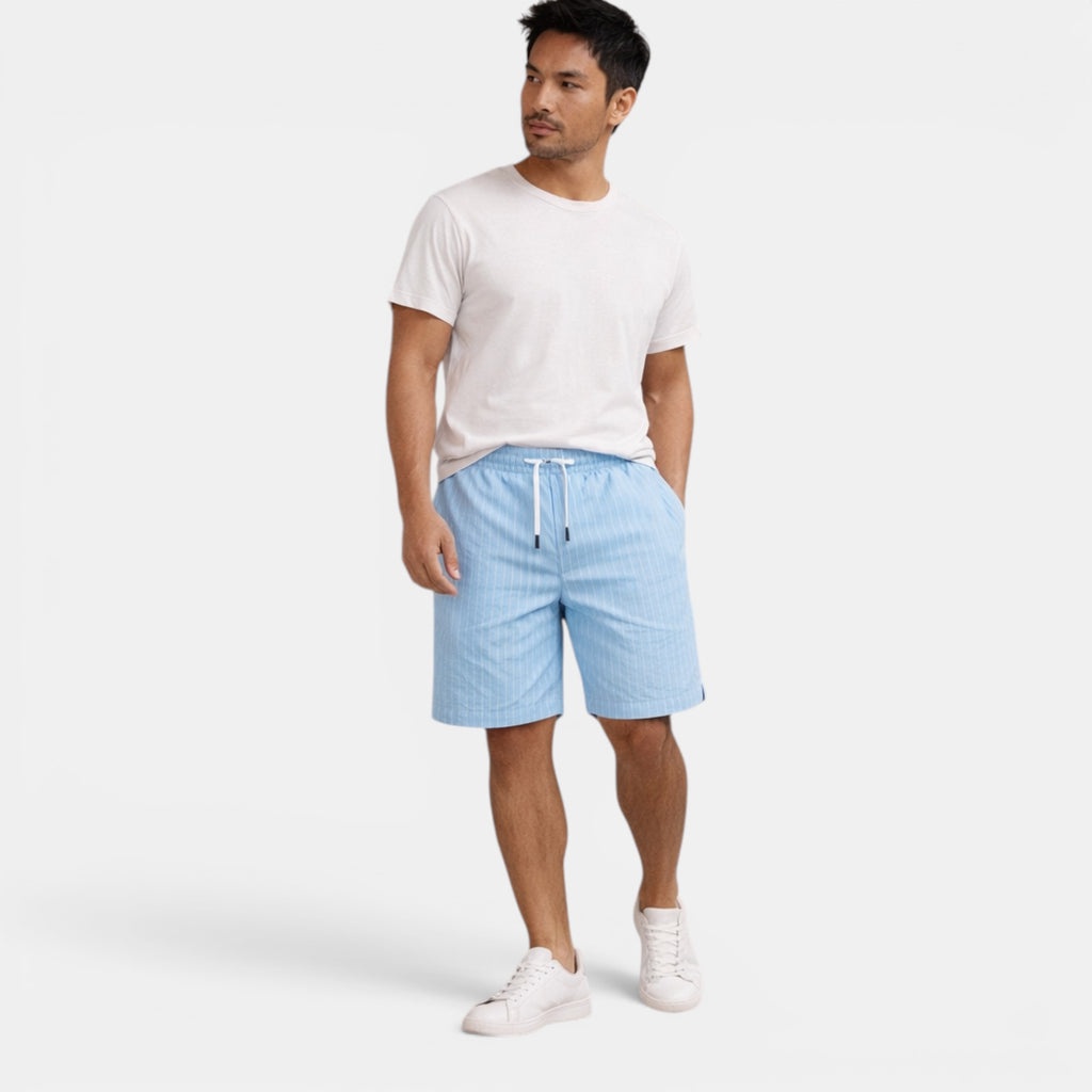 Ellmont London | Men's Breathable Casual Linen Summer Shorts Regular Fit