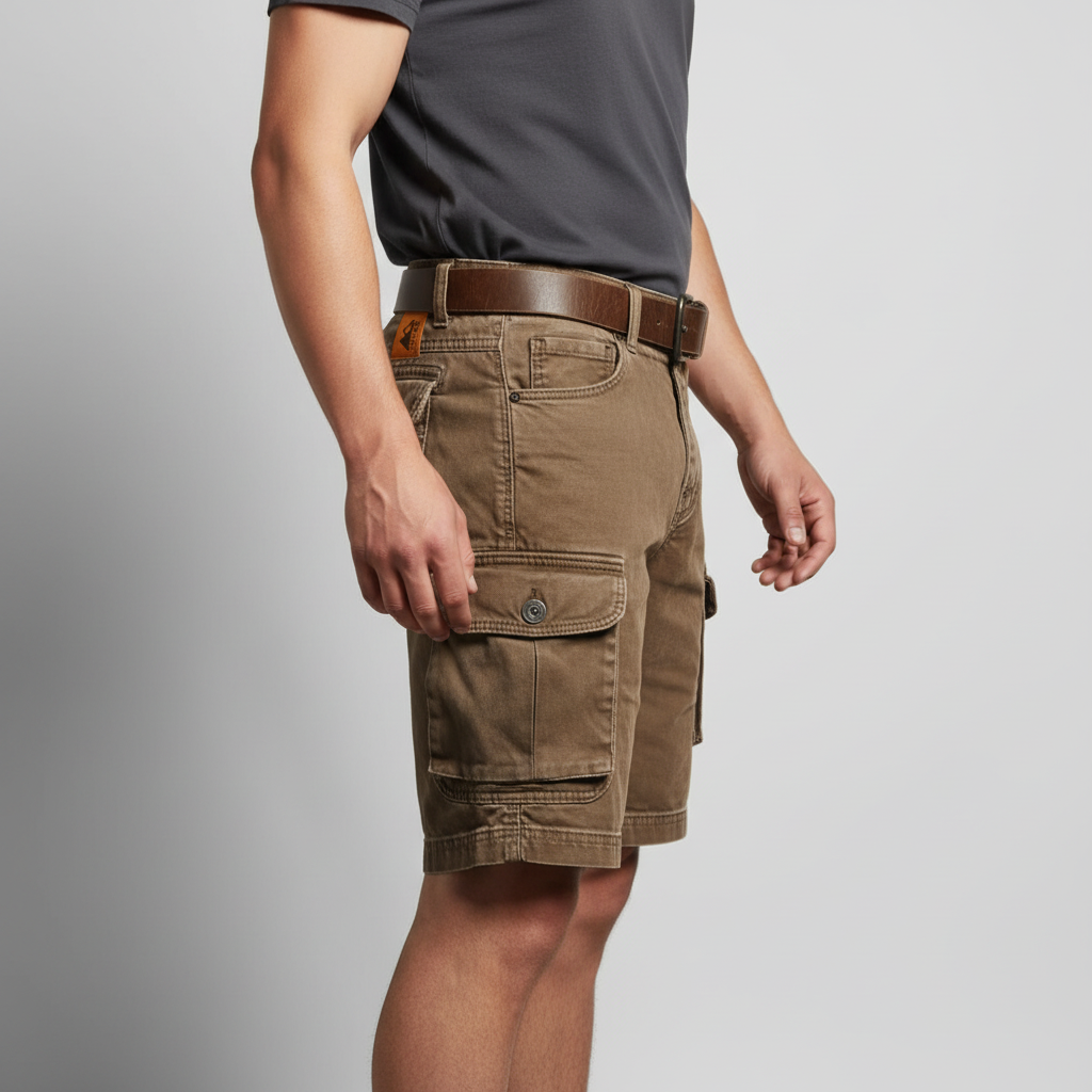 Ellmont London | Men's Lightweight Vintage Workwear Outdoor Cargo Work Shorts