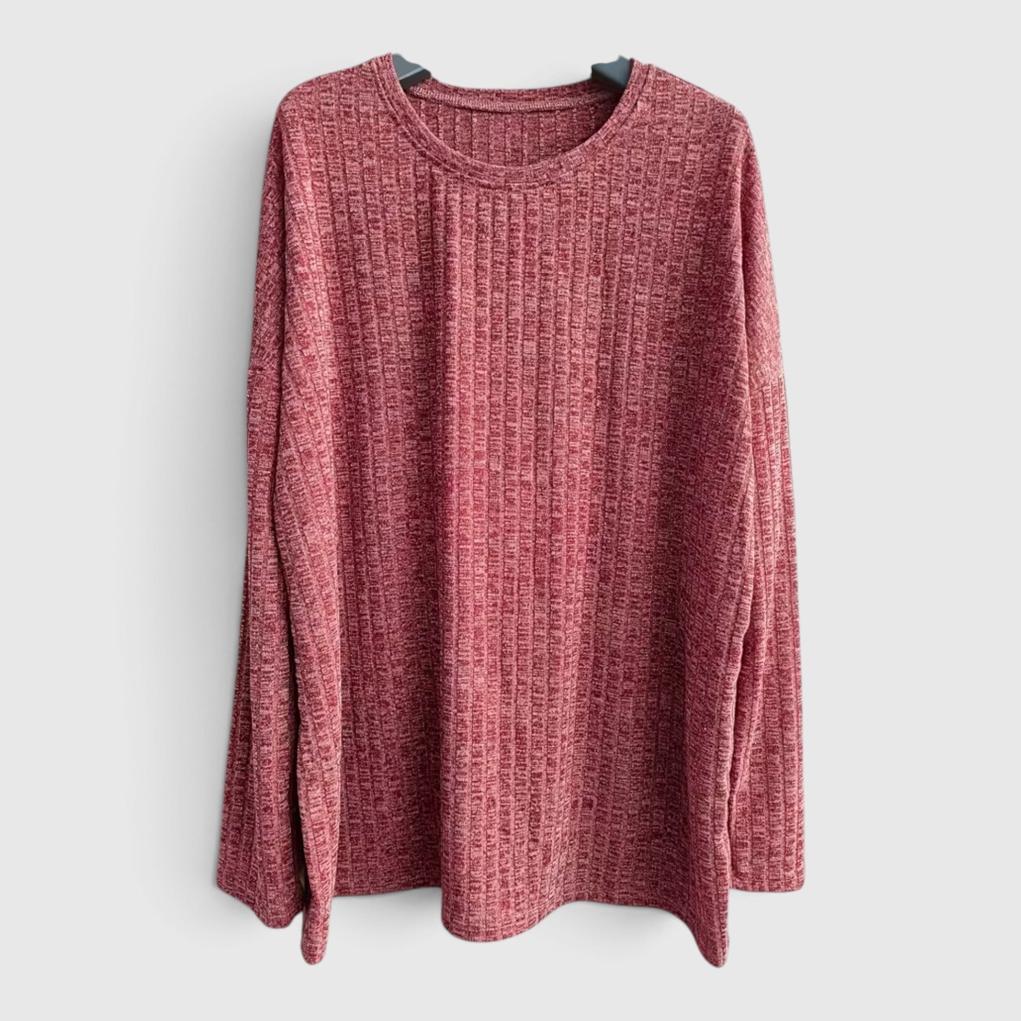 Lola | Women's Plus Size Crewneck Sweater – Relaxed Fit Long Sleeve Casual Top