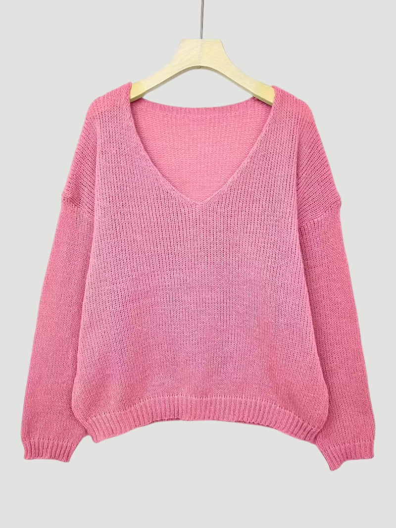 Ellmont London | Women’s Comfortable V-Neck Sweater Everyday