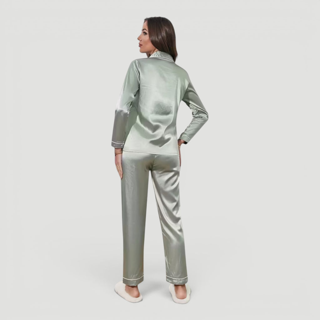 Ellmont London | Women’s Elegant Two Piece Pajama Lounge Set