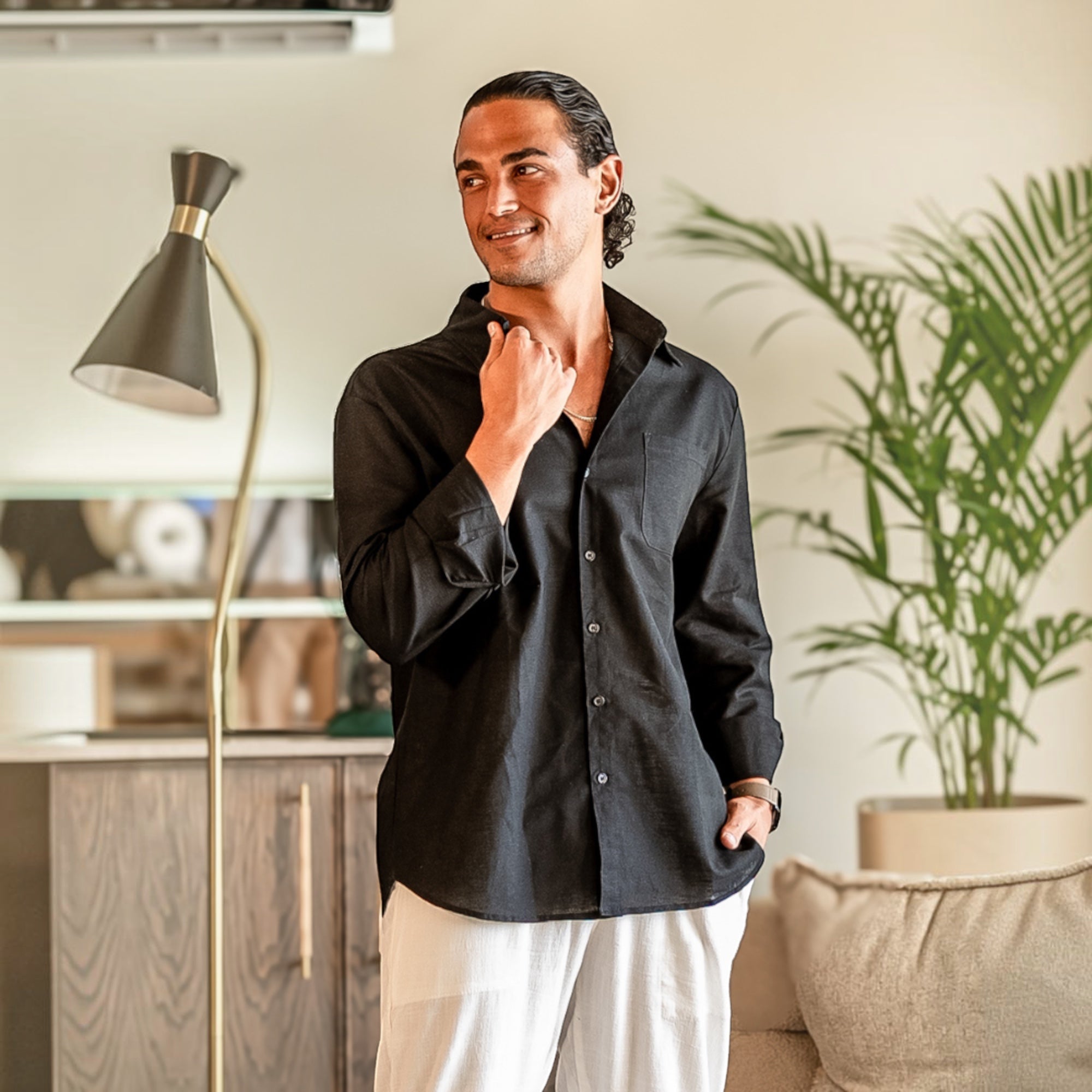 Ellmont London | Men's Breathable Linen Shirt Everyday Comfort