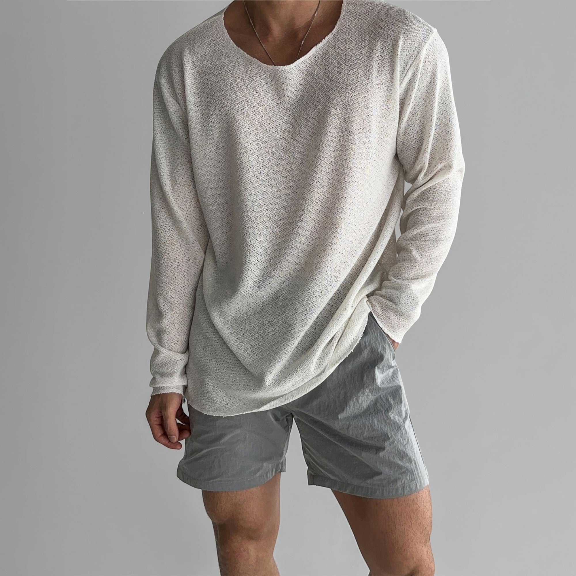 Ellmont London | Men's Premium Crew Neck Long Sleeve T-Shirt Regular Fit