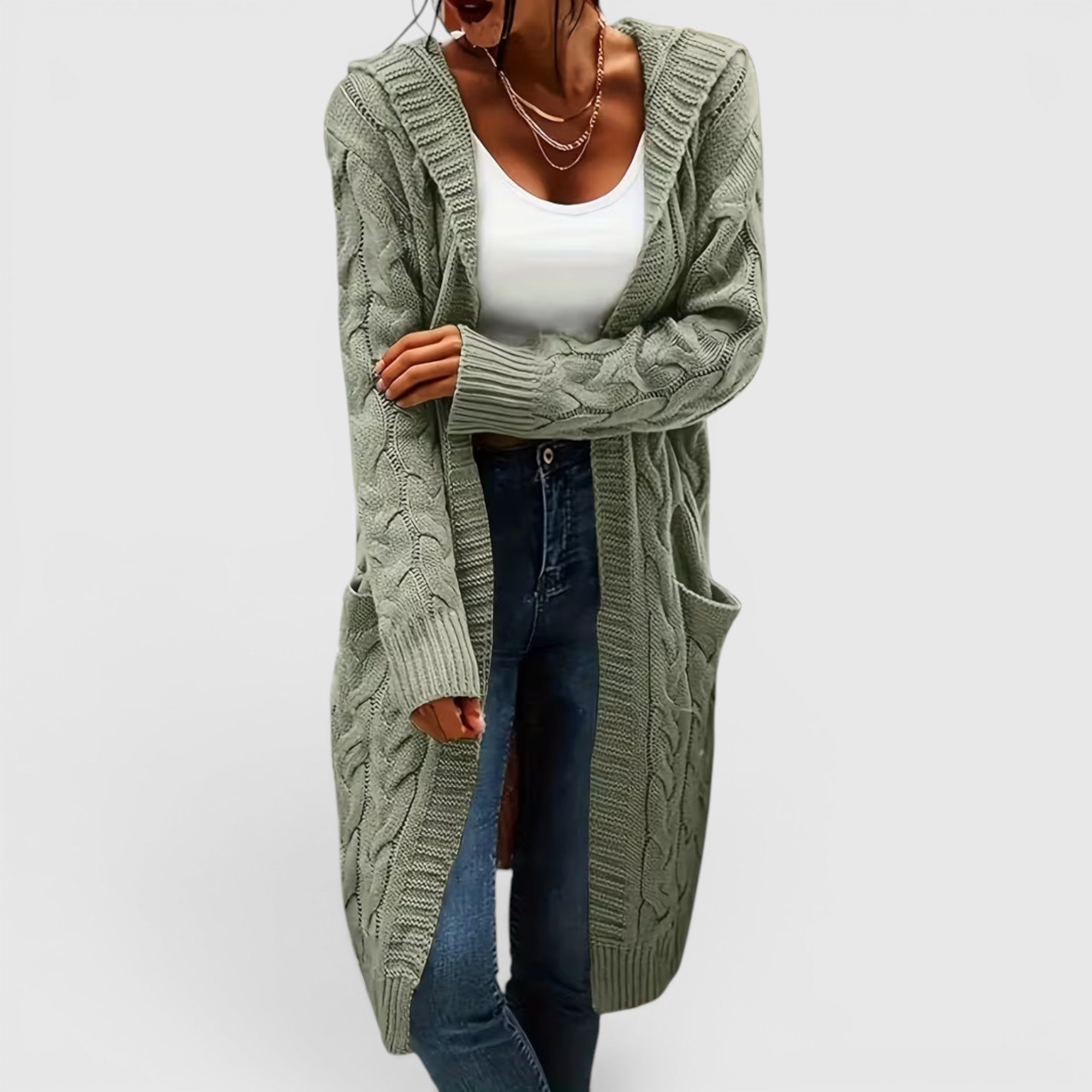 Ellmont London | Women's Breathable Casual Office Long Sweater