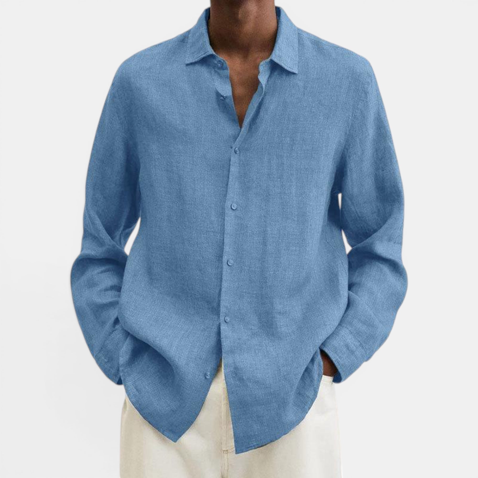 Ellmont London | Men's Lightweight Linen Breathable Button Up Shirt