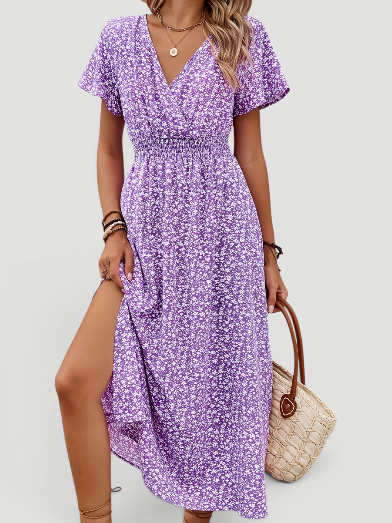 Ellmont London | Women’s Lightweight Floral Dress Casual Fit
