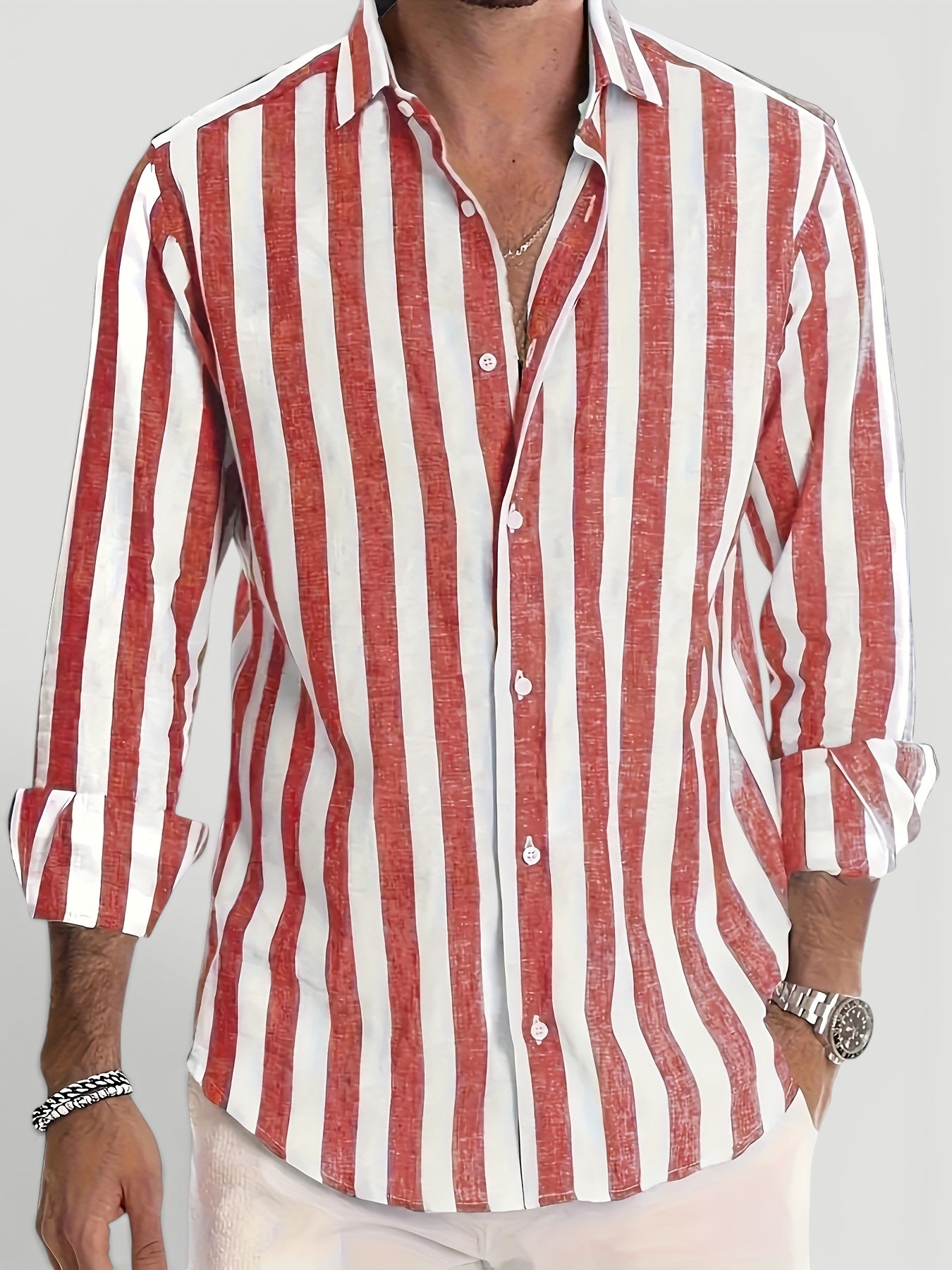 Ellmont London | Men’s Breathable Striped Summer Shirt