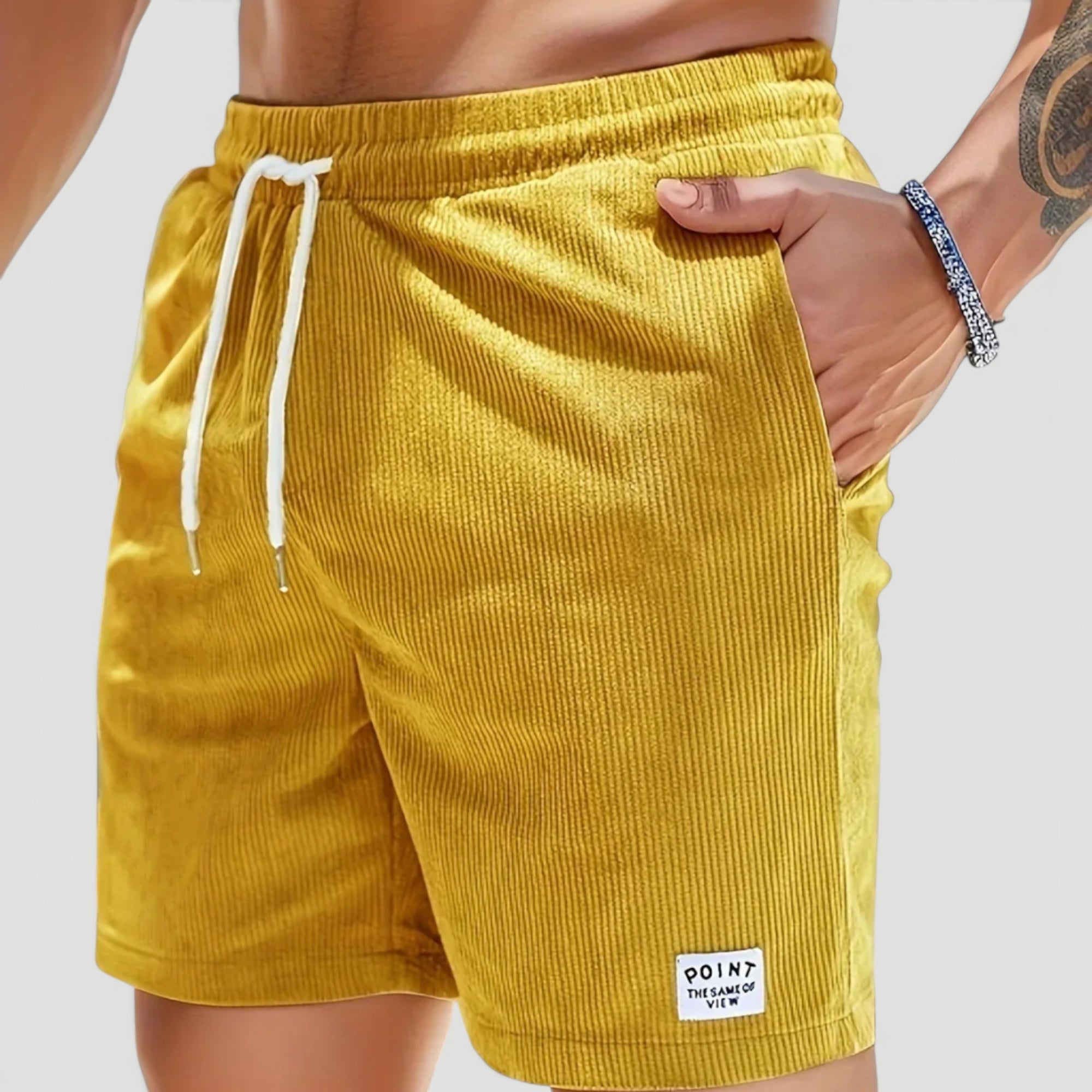 Ellmont London | Men’s Lightweight Summer Corduroy Shorts
