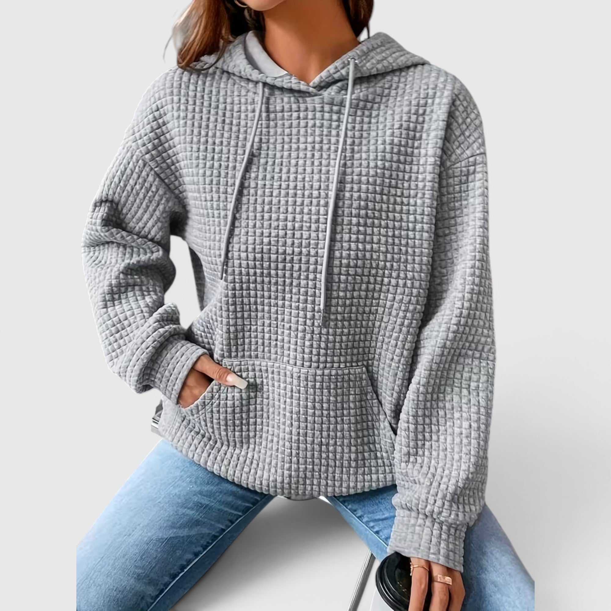 Faye | Women's Plus Size Sweatshirt – Comfortable Hooded Pullover