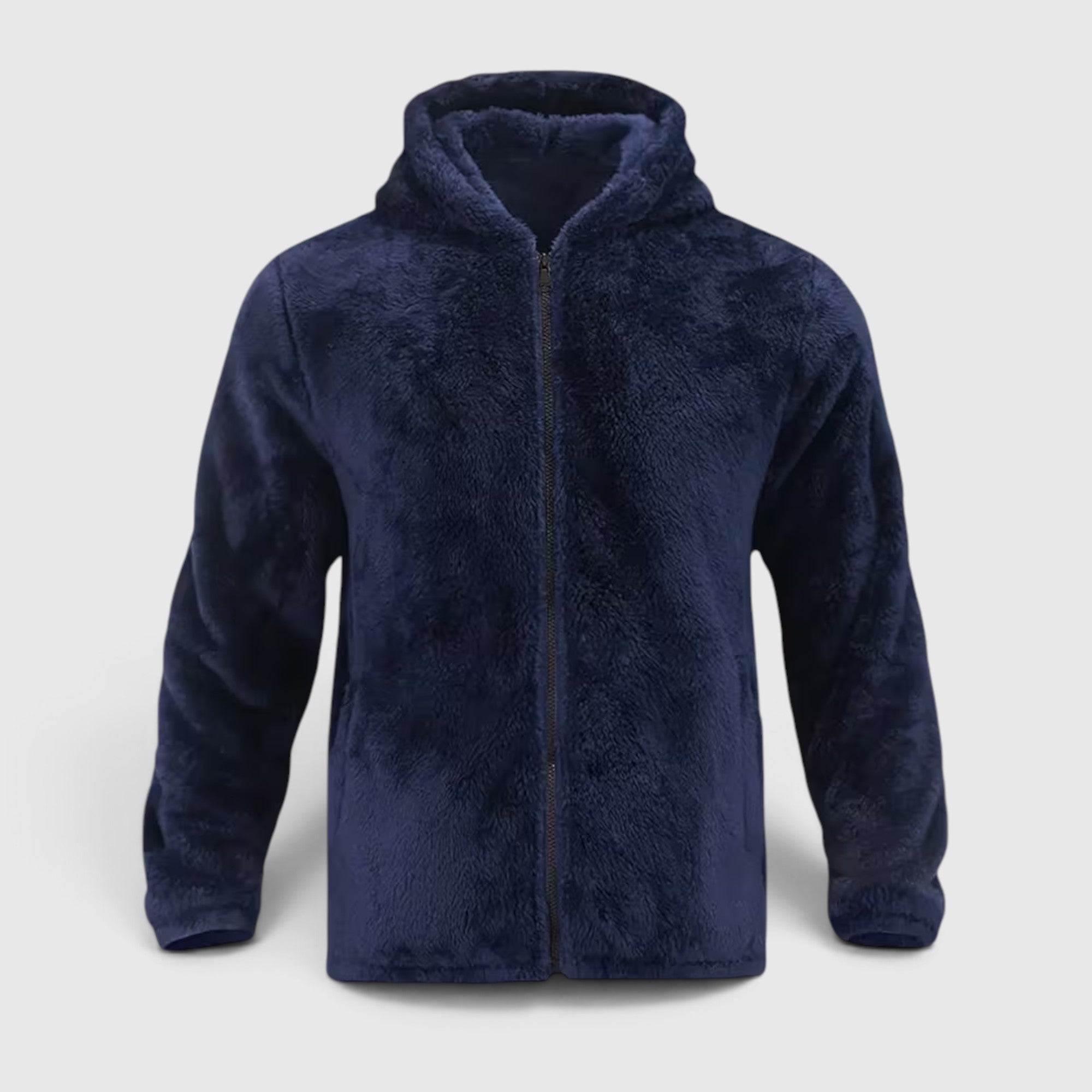 Jasper | Men's Warm Zip Up Teddy Jacket – Hooded Plus Size Outerwear