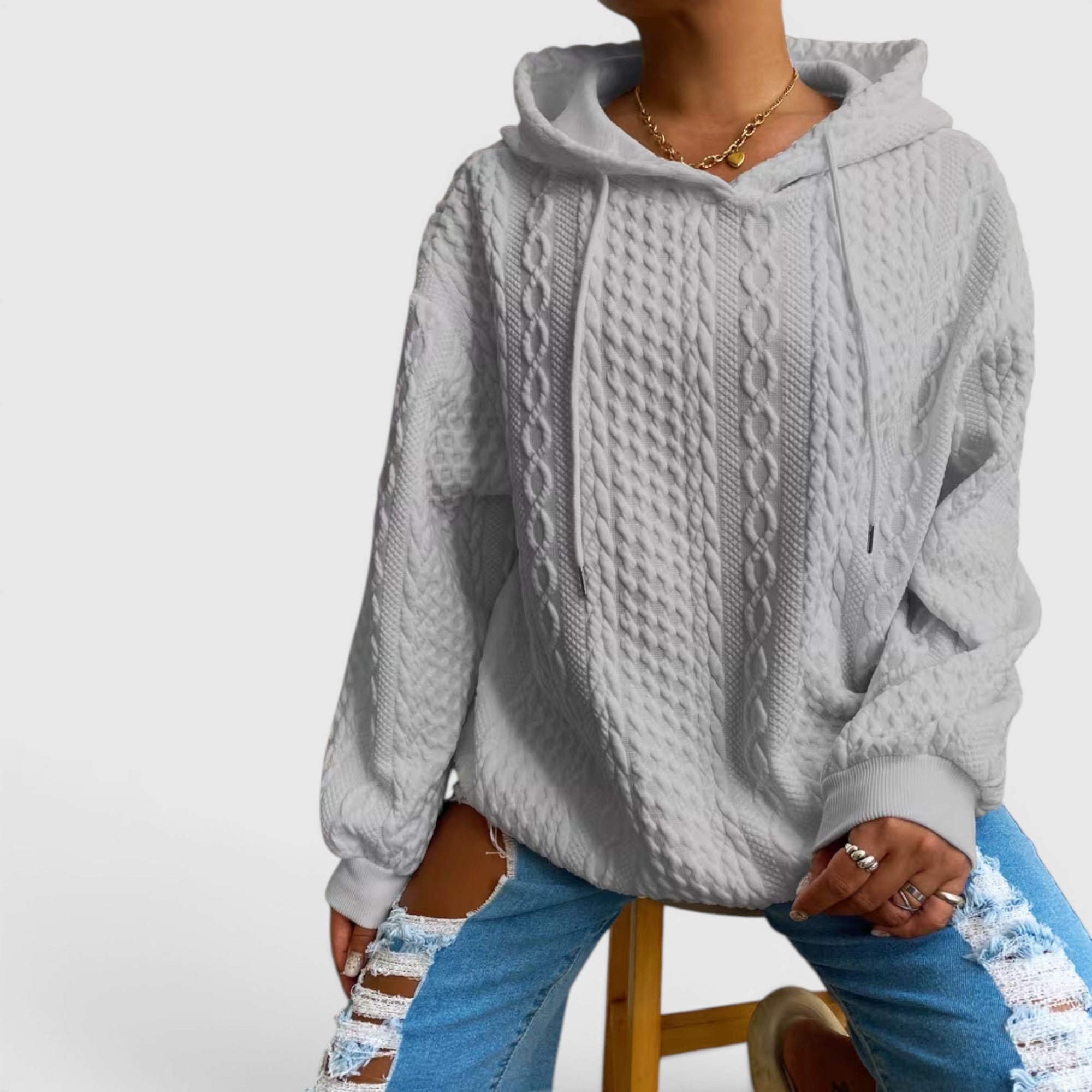 Willow | Women's Plus Size Long Sleeve Hoodie Relaxed Fit Sweatshirt