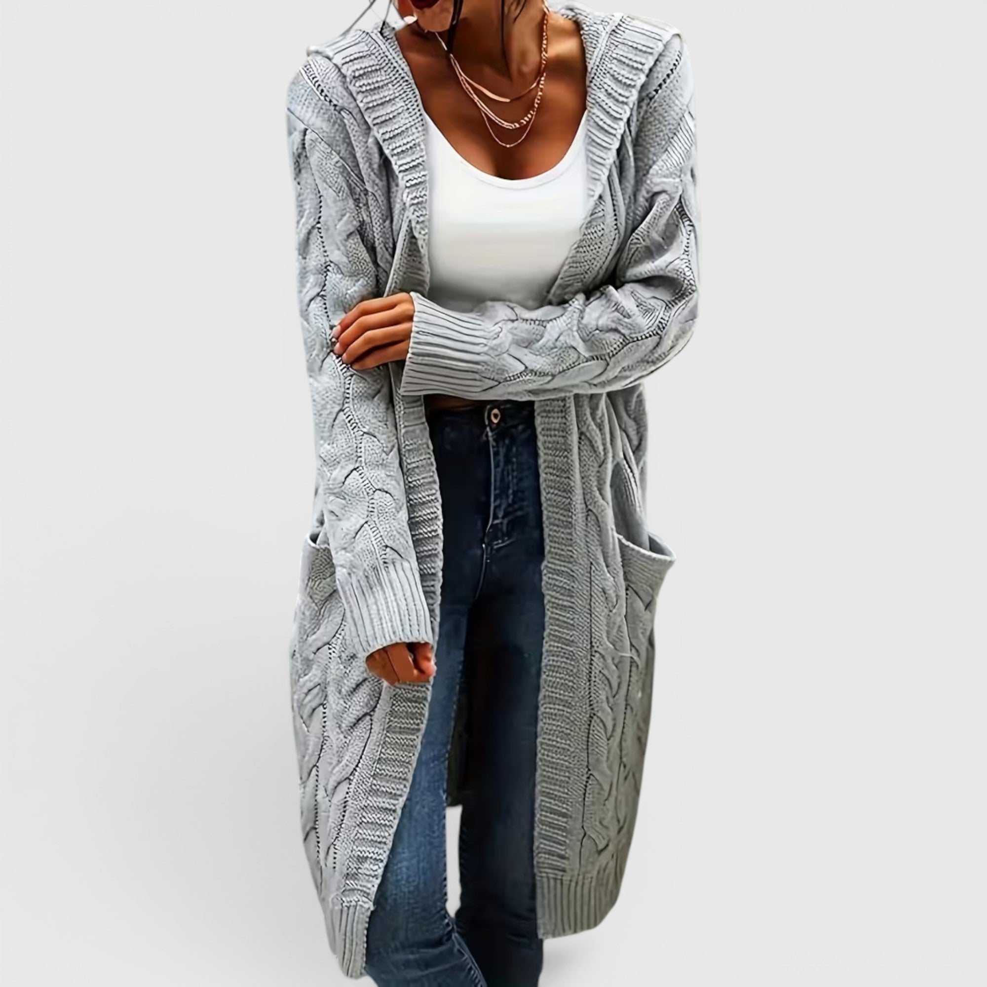 Ellmont London | Women's Breathable Casual Office Long Sweater