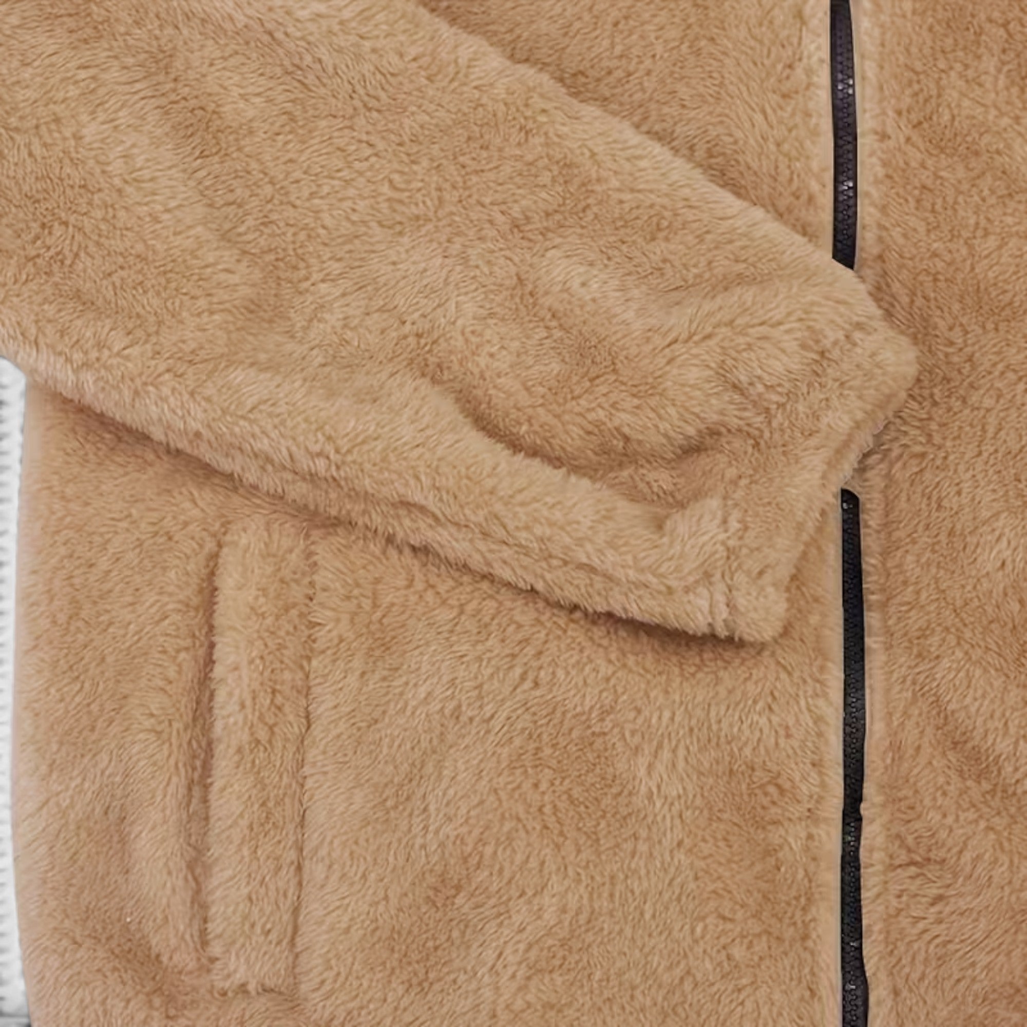 Jasper | Men's Warm Zip Up Teddy Jacket – Hooded Plus Size Outerwear