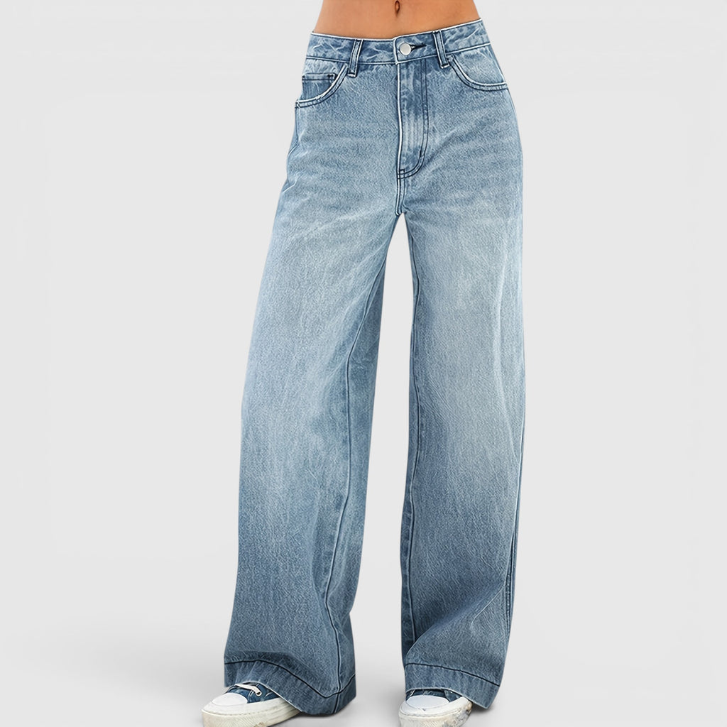 Ellmont London | Baggy Denim Jeans – Loose Wide Leg Everyday Streetwear Pants