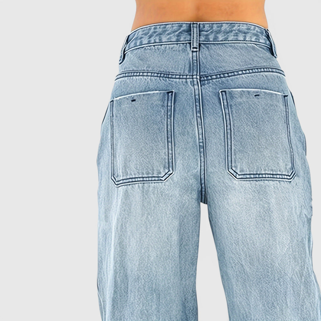 Ellmont London | Baggy Denim Jeans – Loose Wide Leg Everyday Streetwear Pants