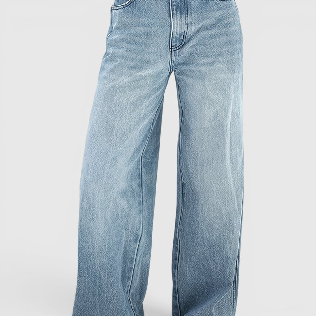 Ellmont London | Baggy Denim Jeans – Loose Wide Leg Everyday Streetwear Pants